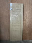 2 x XLJoinery Oak Palermo Unfinished Door | EOPAL24 | 1981mm x 686mm x35mm