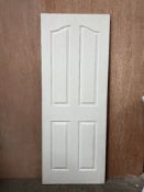 White Primed 4 Panel Internal Door | 1982mm x 762mm x 44mm