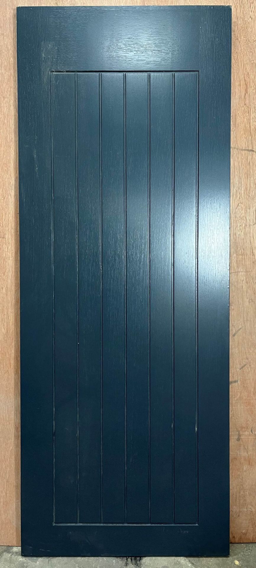 Pre-Finished Charcoal Interior Door W/ Grid Pattern | 1982mm x 762mm x 35mm