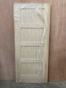 Unfinished 4 Panel Oak Internal Door | 1984mm x 840mm x 44mm