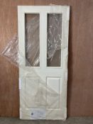 LPDDoors Textured 35mm Clear Glazed Hollow Core Door | 78'' x 33''
