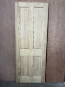 Unfinished 4 Panel Pine Internal Door | 1982mm x 762mm x 35mm