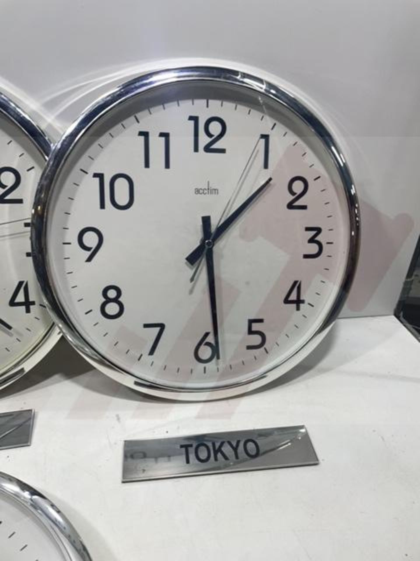6X Clocks with 5 Name plates as Pictured - Image 5 of 8