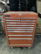 Britool Metal 11 Drawer Tool Cabinet w/ Contents