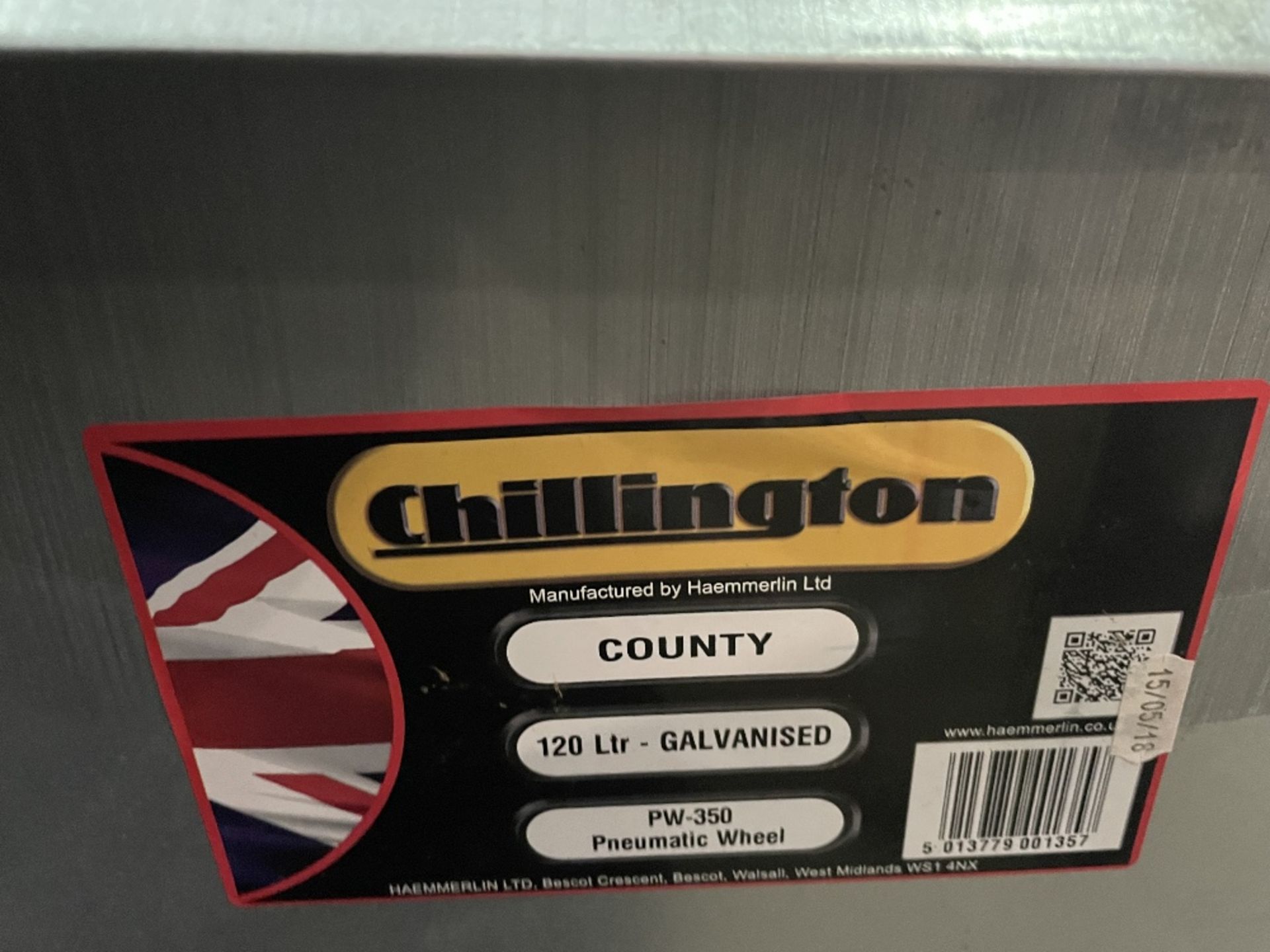 Chillington 120L Galvanised Steel Wheelbarrow - Image 4 of 4