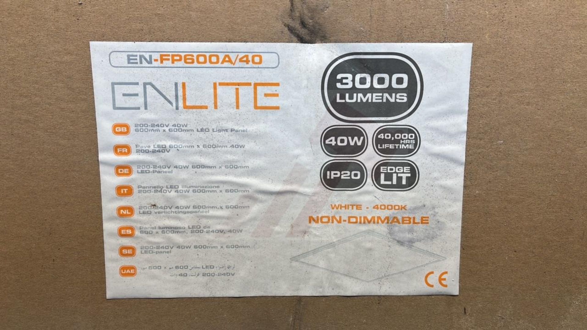 2 x Enlite EN-FP600A/40 Led Light Panels - Image 2 of 2