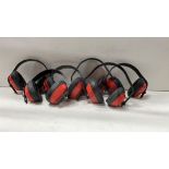 6 x Pairs Of Red Ear Defenders