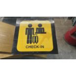 2 x Plastic Prop Signs As Pictured