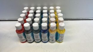 30 x Duncan Bisq-Stain 59ML Bottles Of Acrylic Paints