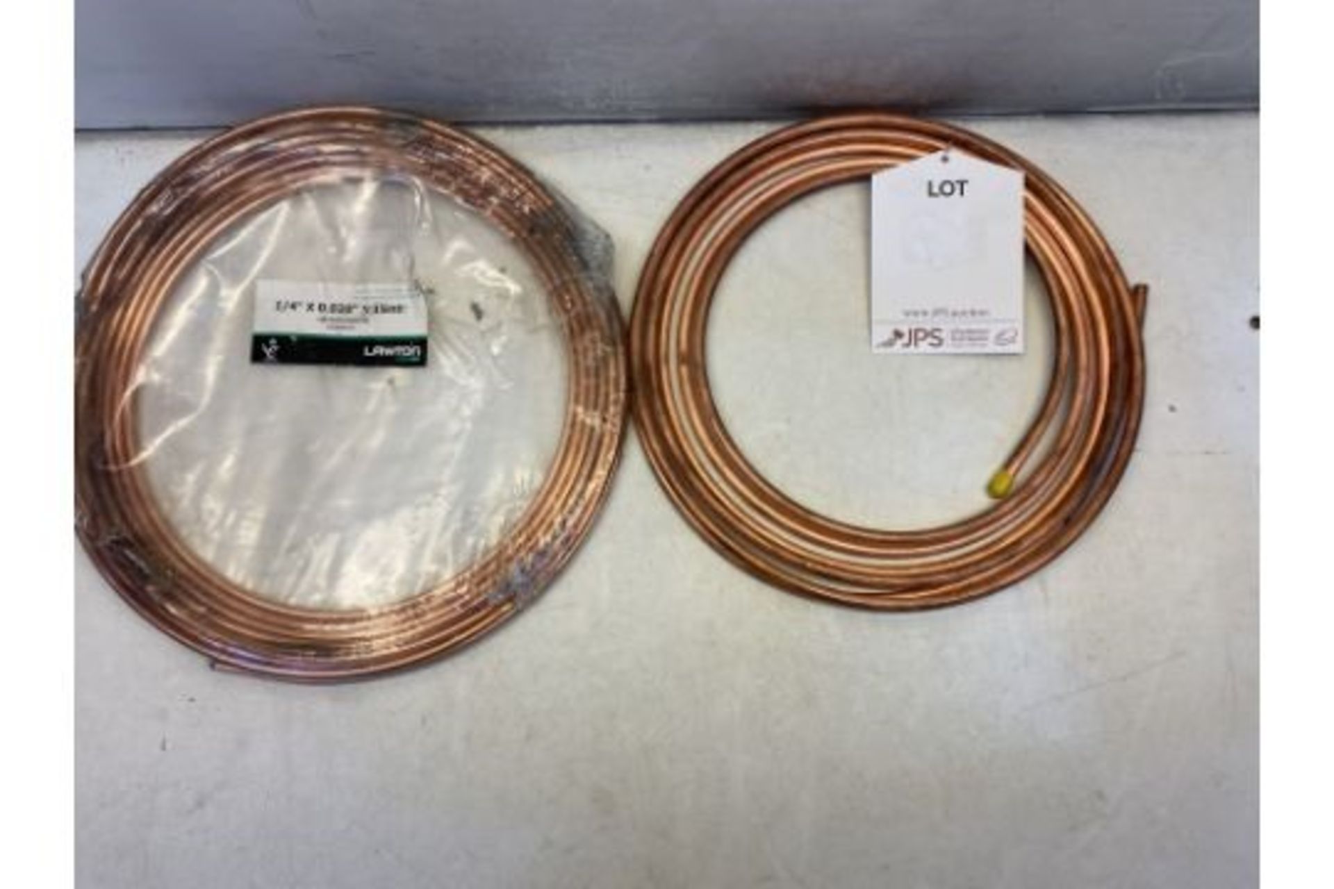 2 x Coils of 1/4'' Copper Tubing