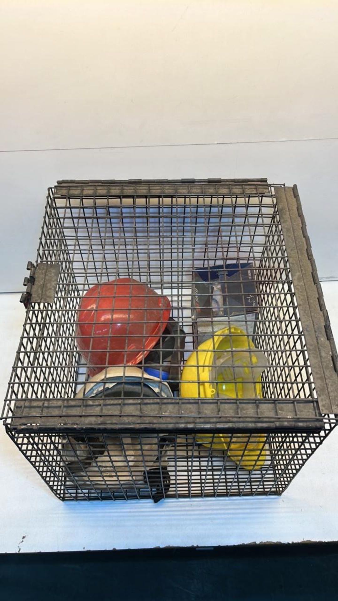 3 x Various Coloured Hard Hats W/ Metal Cage - Image 2 of 2