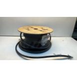 Used Reel Of 3 Core Black Wire