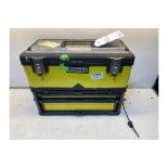 Stanley Twin Tool Box W/ Various Fixings/Parts As Pictured