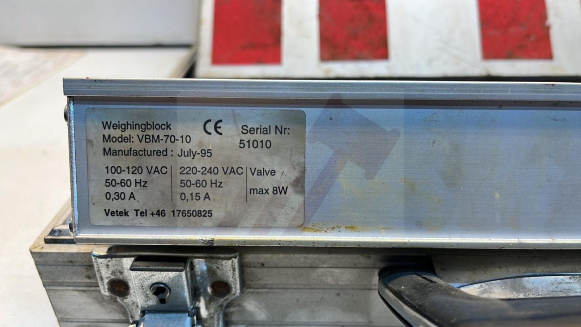 Vetek W1-8000 VBM-70-10 Weighing Scales - Image 4 of 4