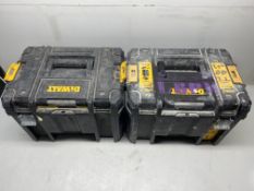 2 x DeWalt Carry Cases Full Of Hardware Items/Accessories