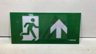 45 x Various Sized Emergency Exit Signs - As Pictured