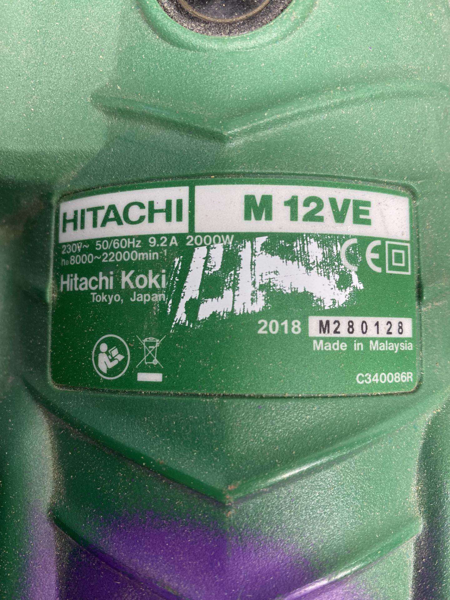 Hitachi M12VE 1/2in Variable Speed Plunge Router - Image 4 of 4