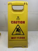 8 x Various 'Caution wet Floor / Cleaning In Progress' A Frame Safety Signs