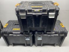 3 X DeWalt Carry Cases Full Of Electrician Equipment & Accessories