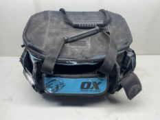 OX Pro Heavy Duty Round Top Tool Bag Full Of Painters Equipment / Accessories