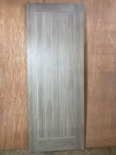 Pre-Finished Ash Grid Pattern Internal Door | 1982mm x 762mm x 35mm