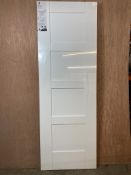 White Primed XLJoinery Shaker 4 Panel Door | WPSHA4P27 | 1981mm x 762mm x 35mm