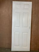 Pre-Finished Panelled Internal Door W/ Pre-Cut Hinge & Handle Profiles | 1968mm x 754mm x 35mm
