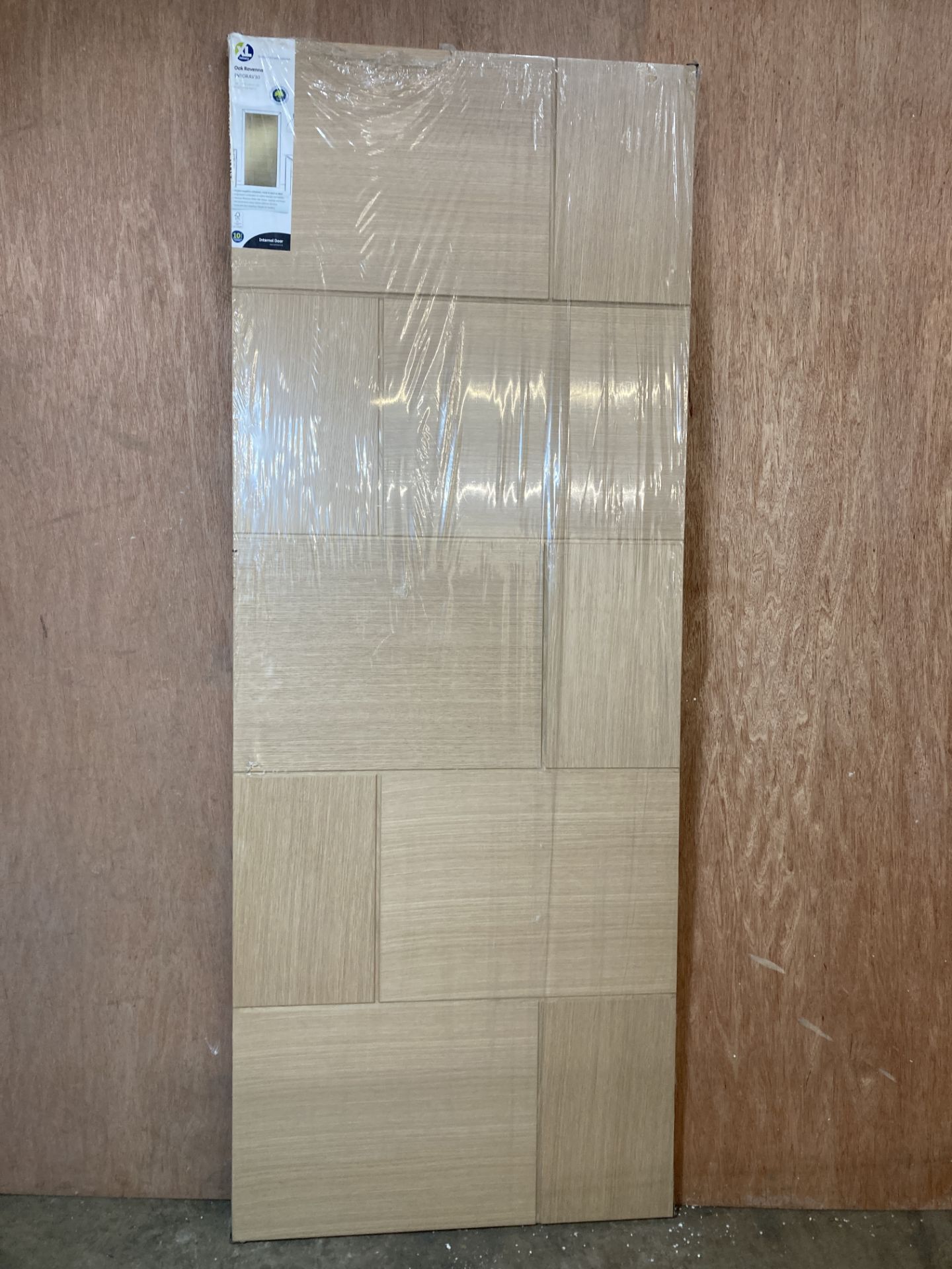 Unfinished XLJoinery Oak Reverna Internal Door | INTORAV30 | 1981mm x 762mm x 35mm