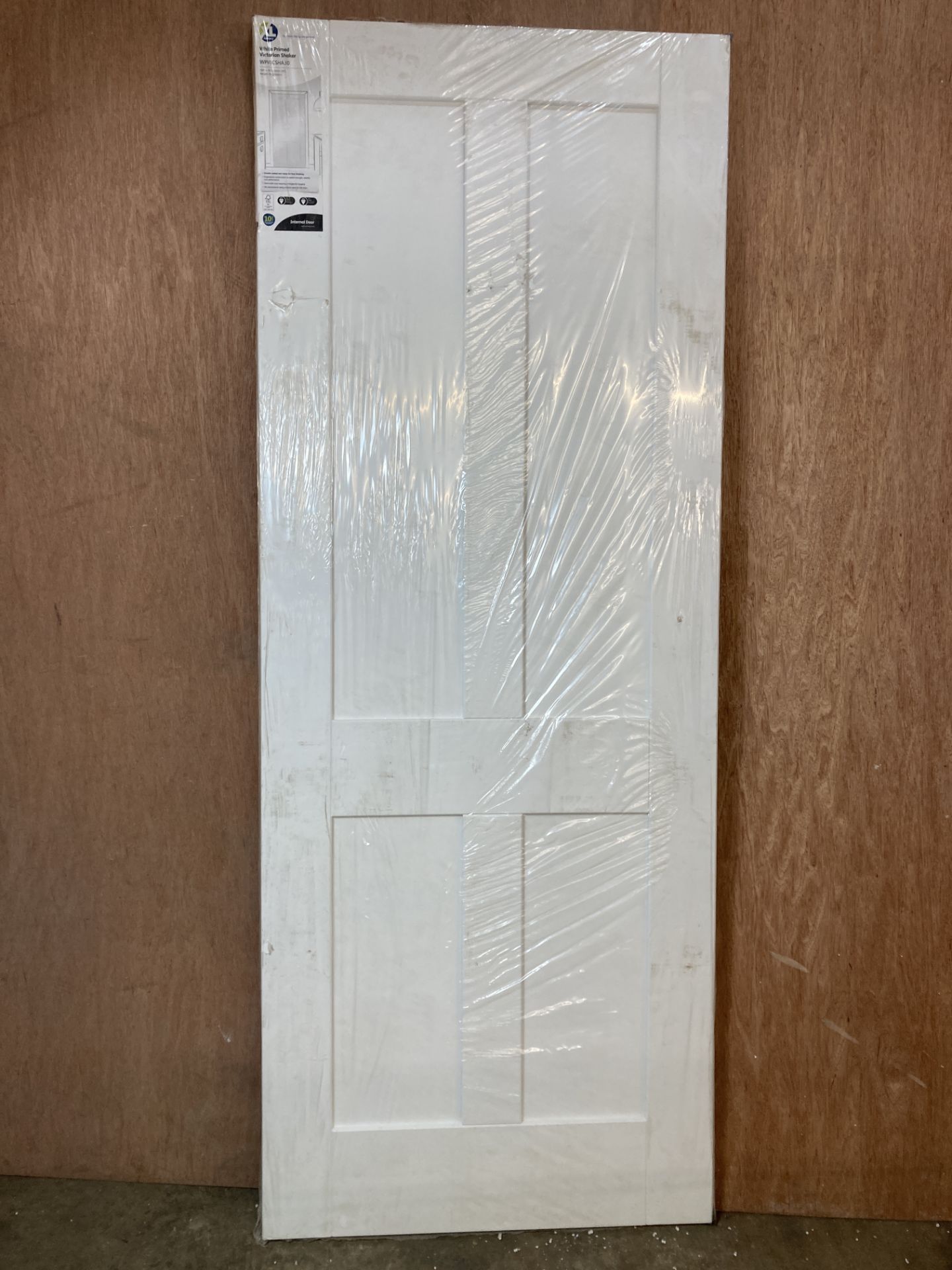 White Primed XLJoinery Victorian Shaker Internal Door | WPVICSHA30 | 1981mm x 762mm x 35mm