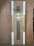 Unfinished Light Oak Palermo Clear Glazed Door | 1981mm x 610mm x 44mm