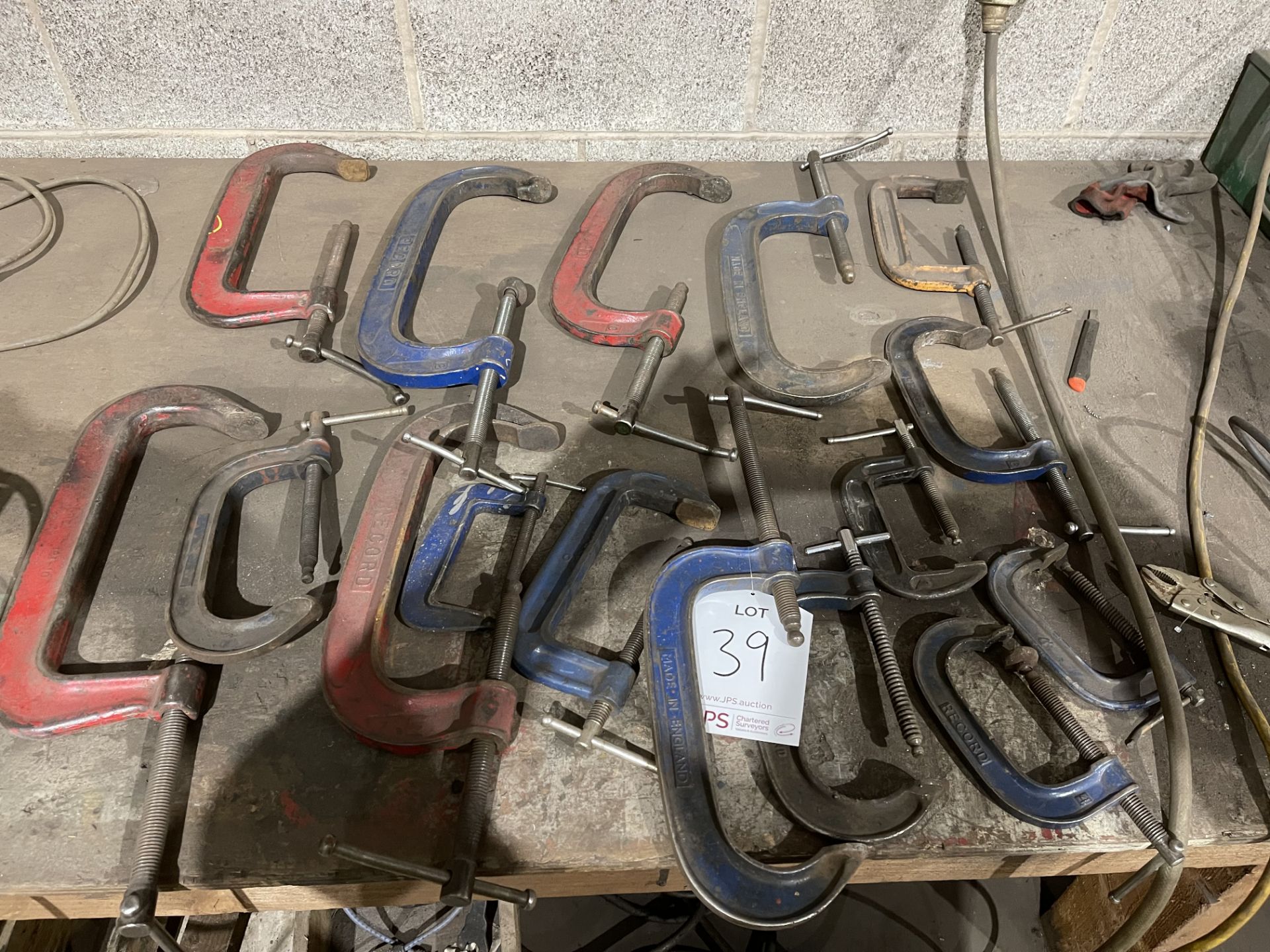 15 x Assorted Size G Clamps