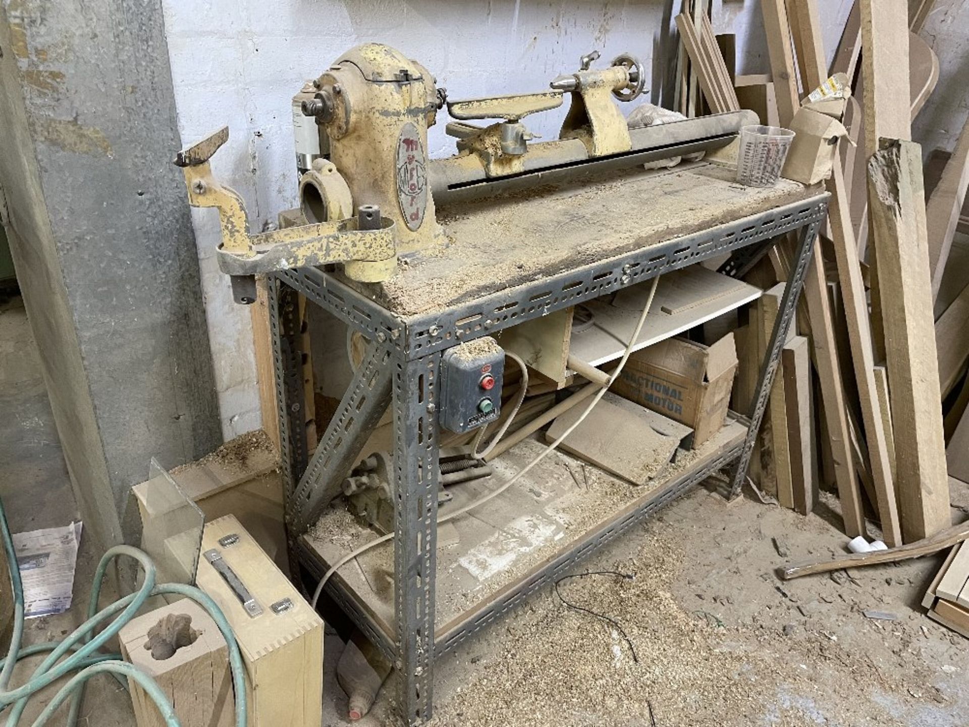 Myford Table Mounted Wood Turning Lathe - Image 2 of 4