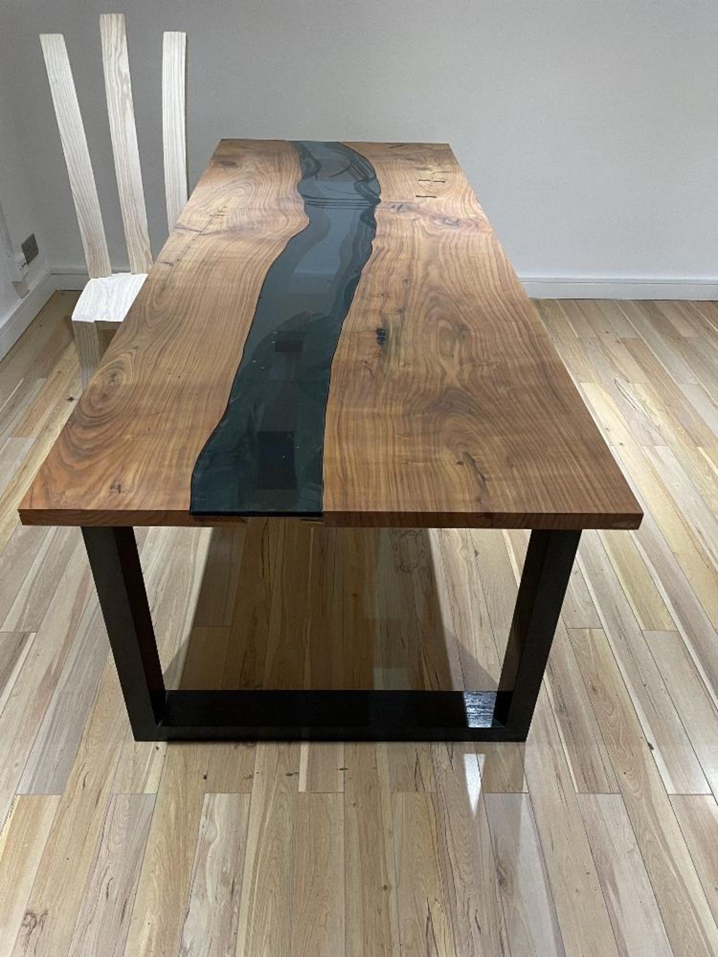 Wooden Boardroom/Meeting Table w/ Tampered Glass Top | 210cm x 82.5cm x 73.5cm - Image 2 of 2