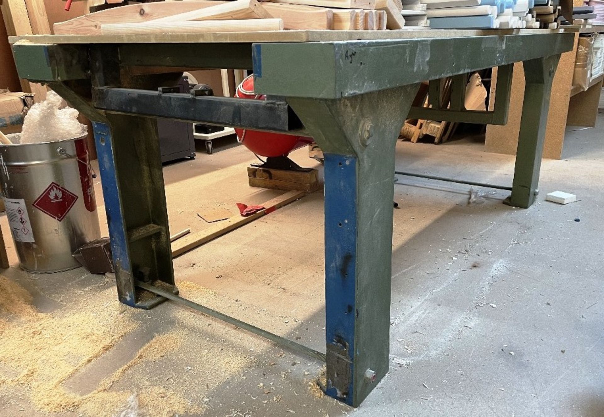 Industrial Metal Table Frame - 1980mm L x 900mm W - Image 2 of 4