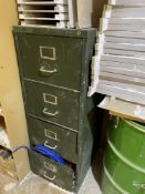 4 Drawer Metal Cabinet w/ Contents | As Pictured