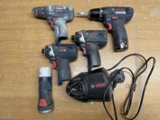 5 x Various Bosch Battery Operated Power Tools & Charger | As Pictured