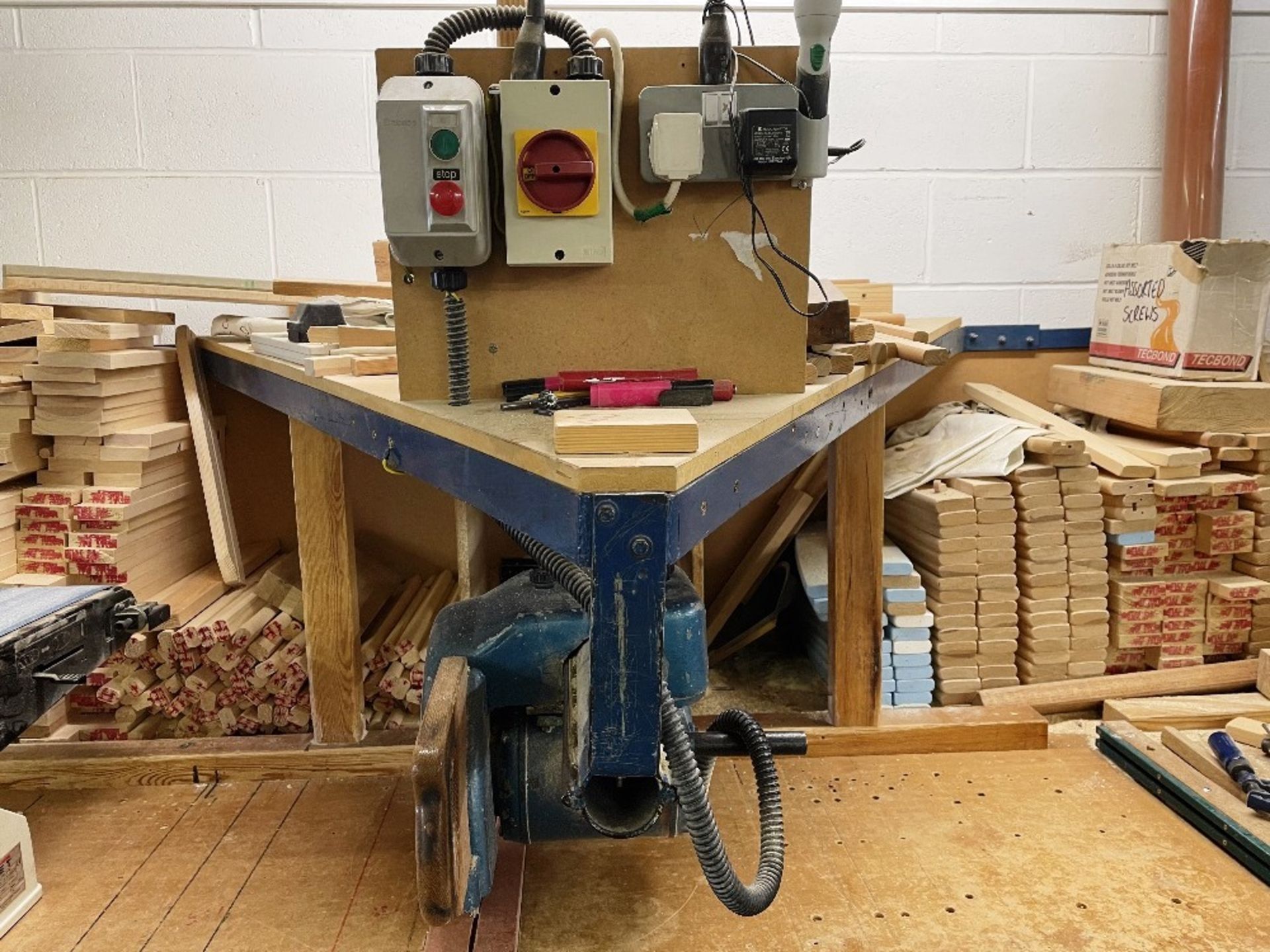 The Champion Radial Arm Saw w/ Bench - Image 5 of 5
