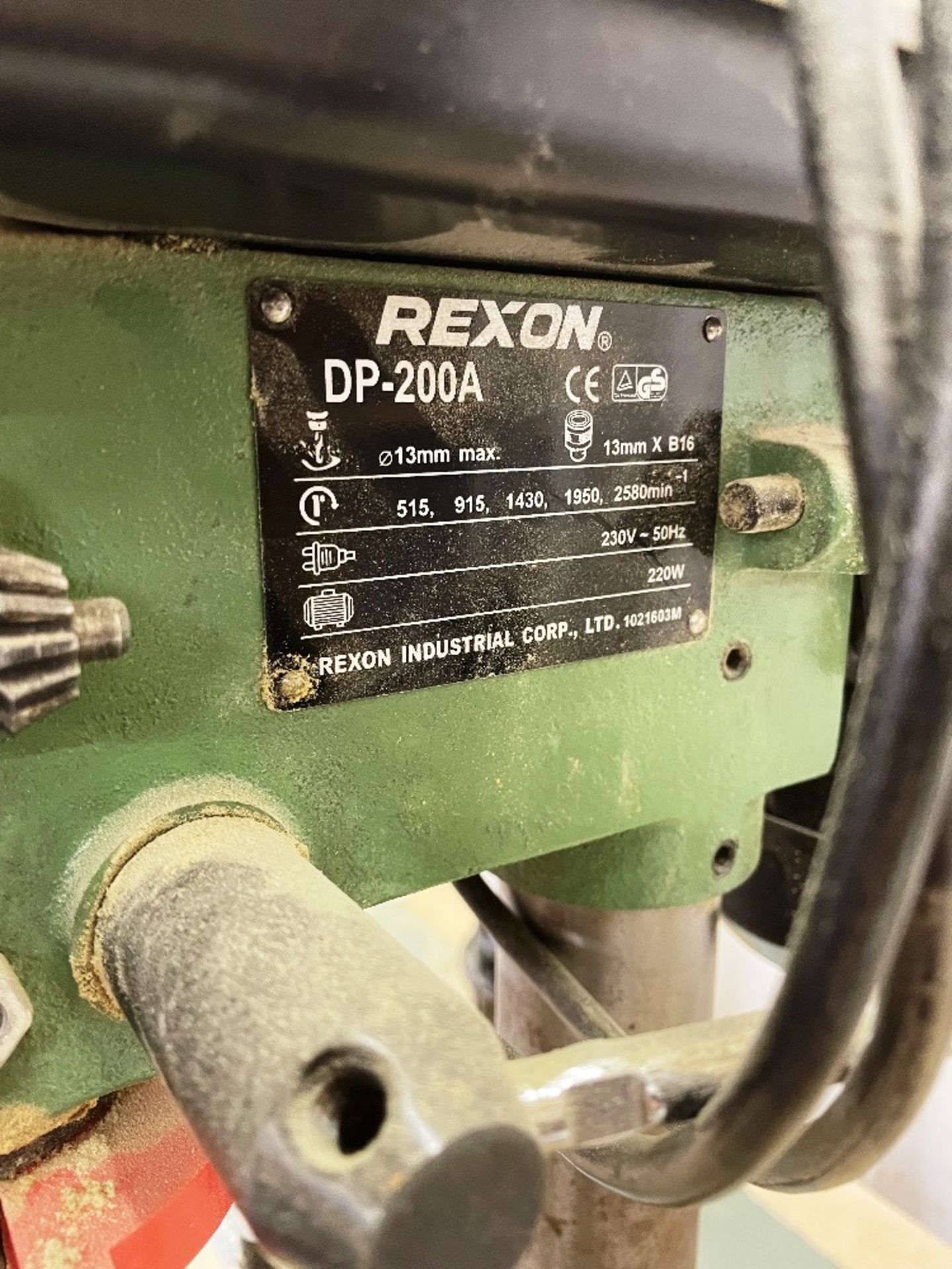 Rexon DP200A Bench Pillar Drill - Image 3 of 4
