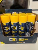 1000 x New, Sealed & Unused OB1 Job Done Surface sanitiser Spray | 400ml