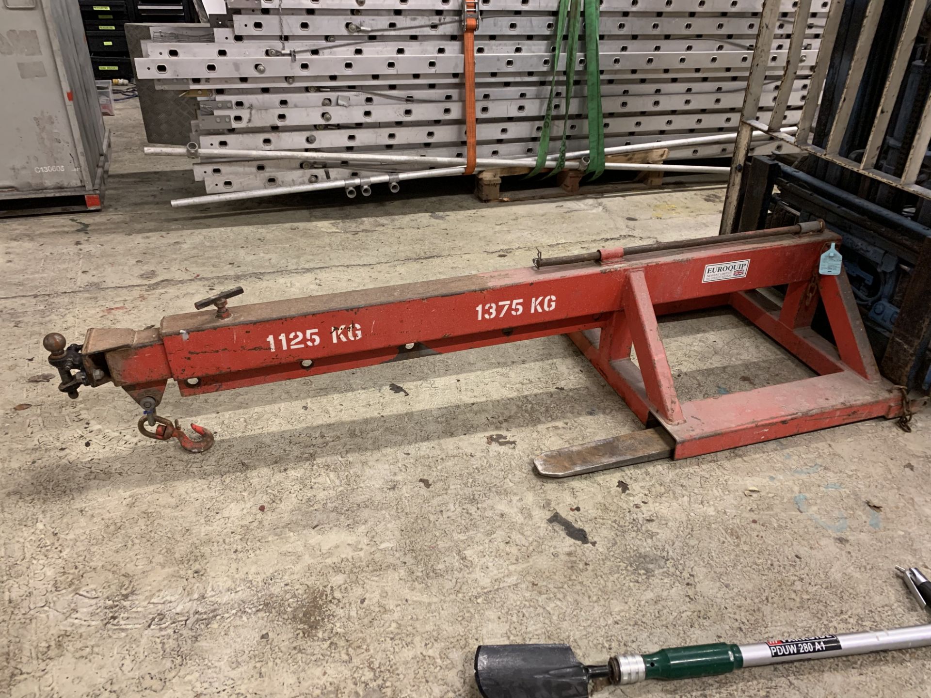 Euroquip 1375kg Lifting Jib Forklift Attachment