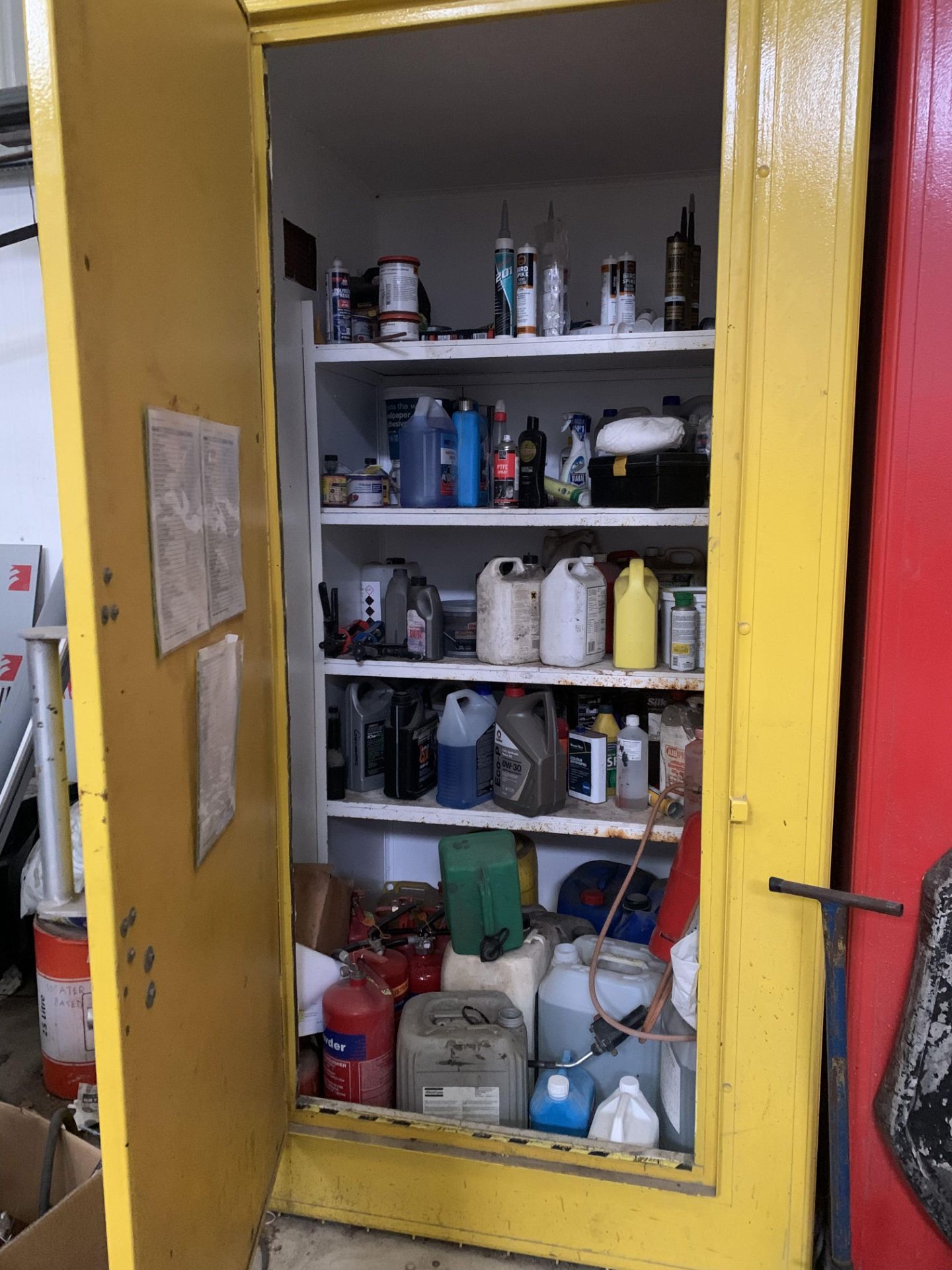 Steel Single Door COSHH Cupboard - Image 2 of 2