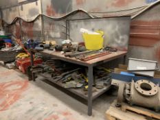 7 x Various Steel Workshop Benches in Various Sizes