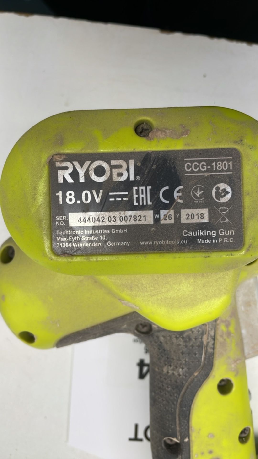 Ryobi CCG 1801 Cordless Caulking Gun w/ Charger - Image 3 of 3