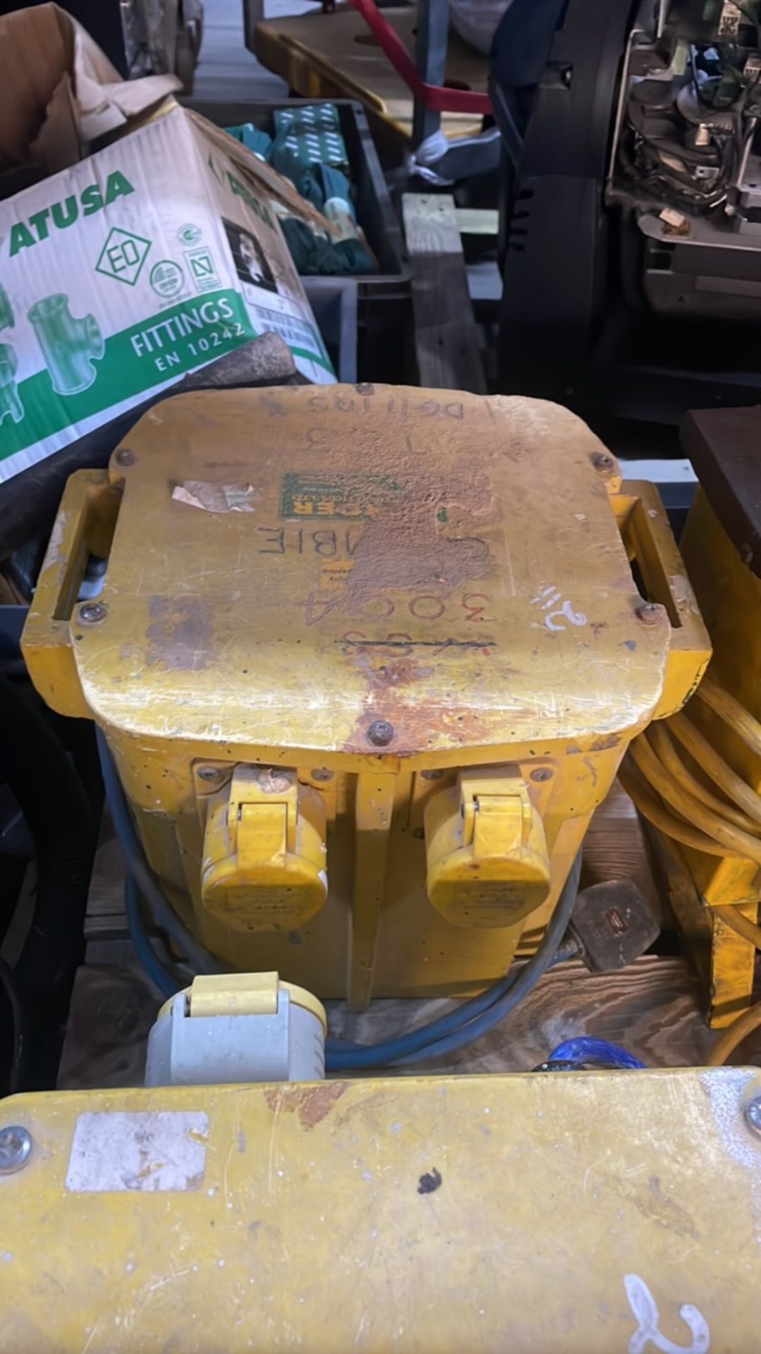 5 x Various Portable Site Transformers w/ Extension Outlets & Leads - Image 7 of 9