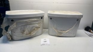 2 x Porcelain Toilet Cisterns