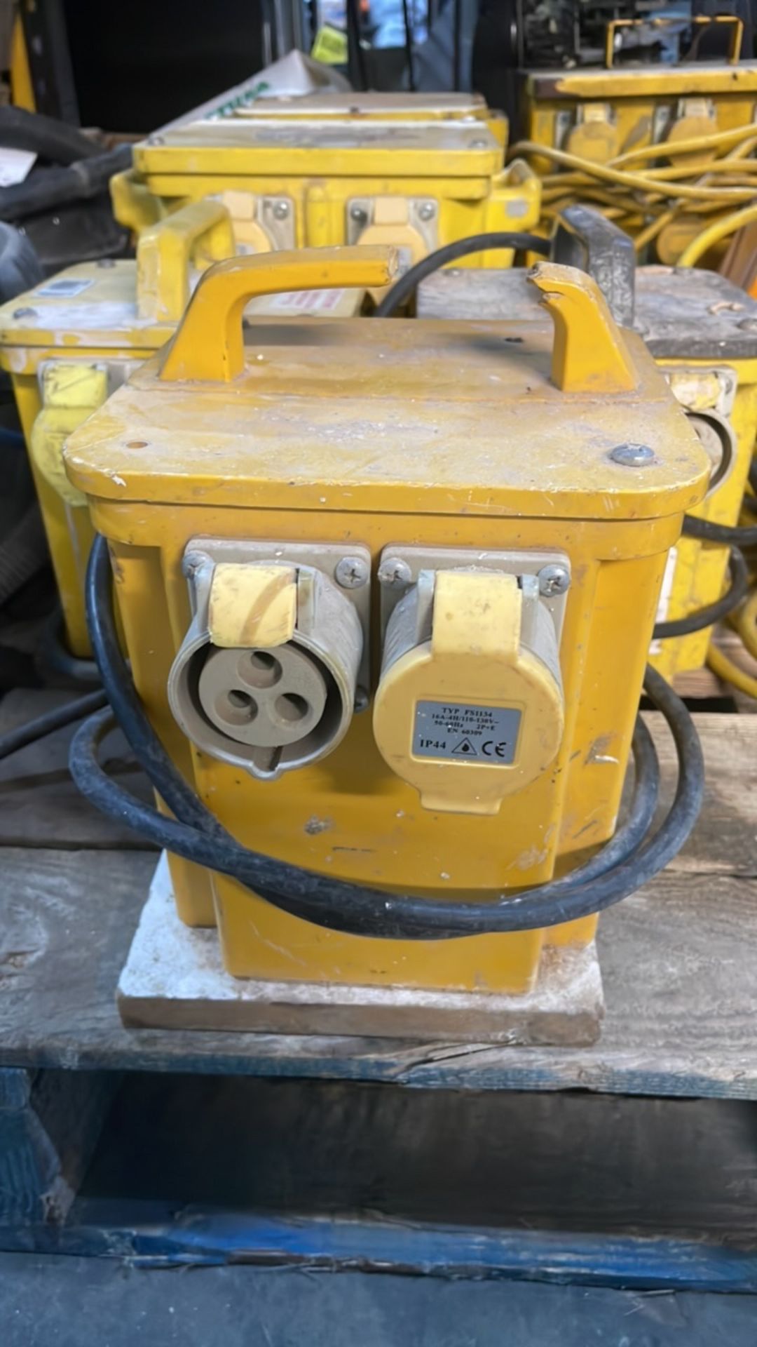 5 x Various Portable Site Transformers w/ Extension Outlets & Leads - Image 2 of 9