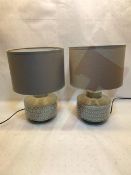 2 x Table Lamps w/Shades | 2502015
