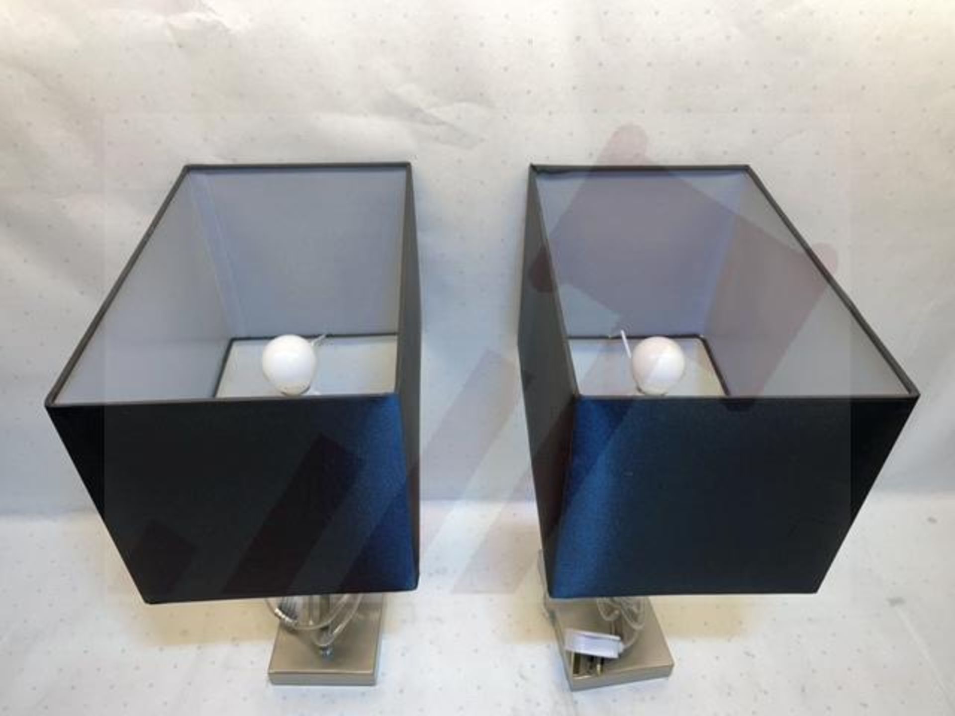 2 x Table Lamps w/Shades | M40 2BS - Image 3 of 7