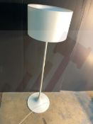 Free Standing Single Light Floor Lamp w/Fabric Shade