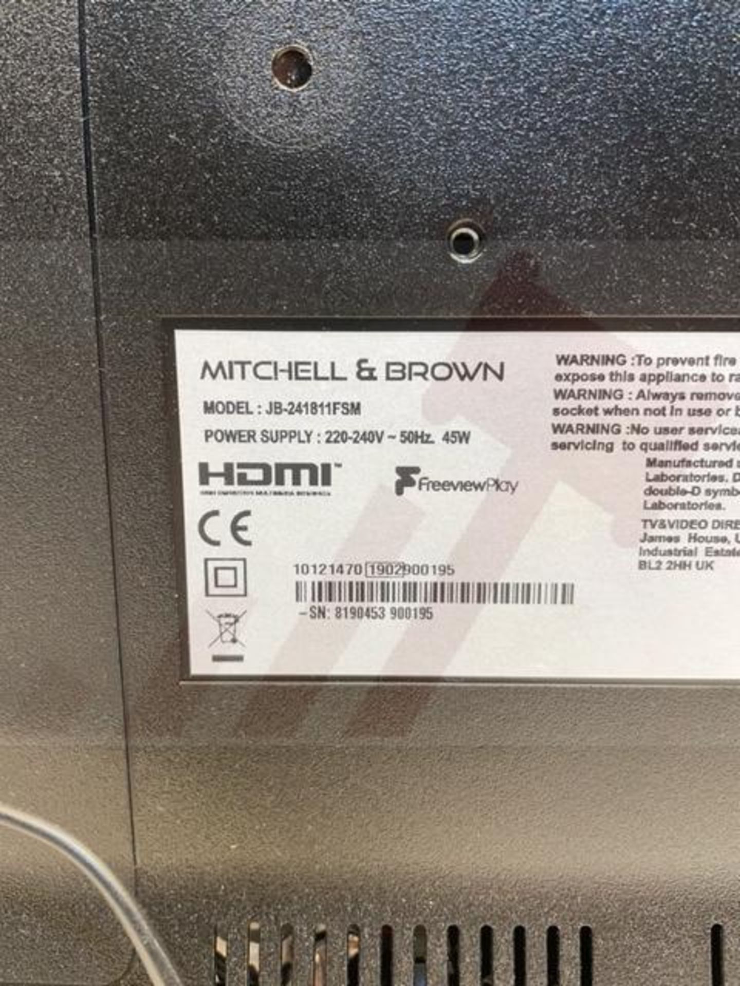 Mitchell and Brown 24" Smart TV | JB-241811FSM - Image 5 of 5